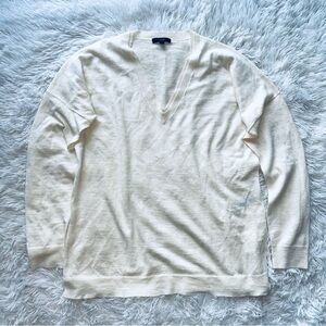 J. Crew Wool Blend Lightweight V-Neck Sweater